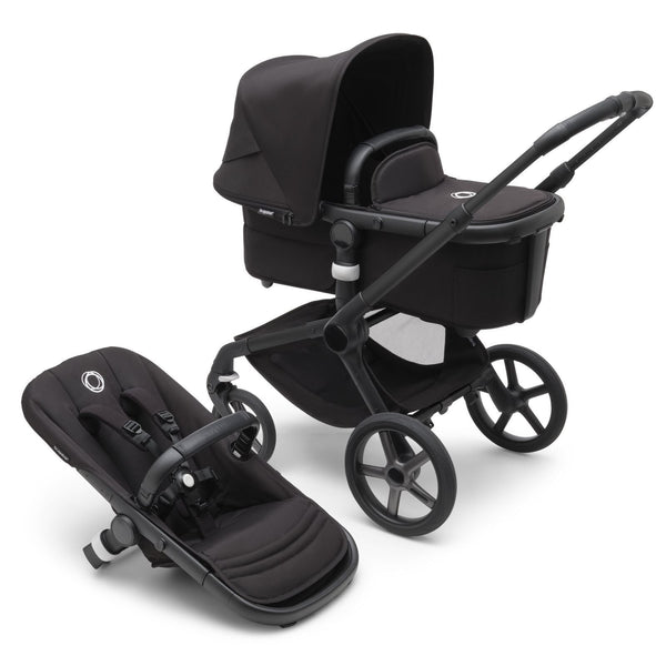 Bugaboo Fox 5 Gestell (Black) / Bezug (Black) / Dach (Midnight Black) 3in1 Set