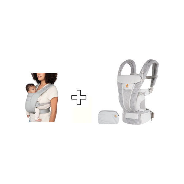 ergobaby Omni Breeze- Babytrage Pearl Grey + Embrace gratis