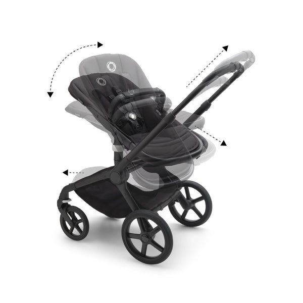 Bugaboo Fox 5 Gestell (Black) / Bezug (Black) / Dach (Midnight Black) 3in1 Set