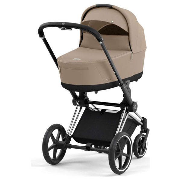 Cybex Priam Set Gestell (Chrome Black) /Stoff (Cozy Beige)