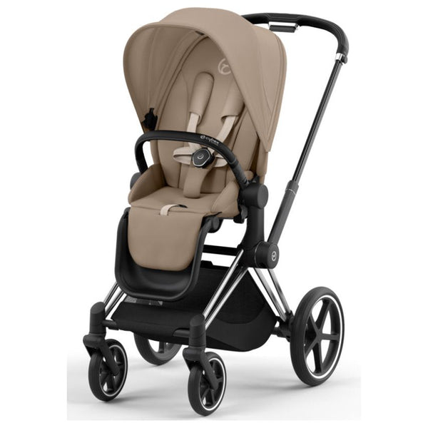 Cybex Priam Set Gestell (Chrome Black) /Stoff (Cozy Beige)