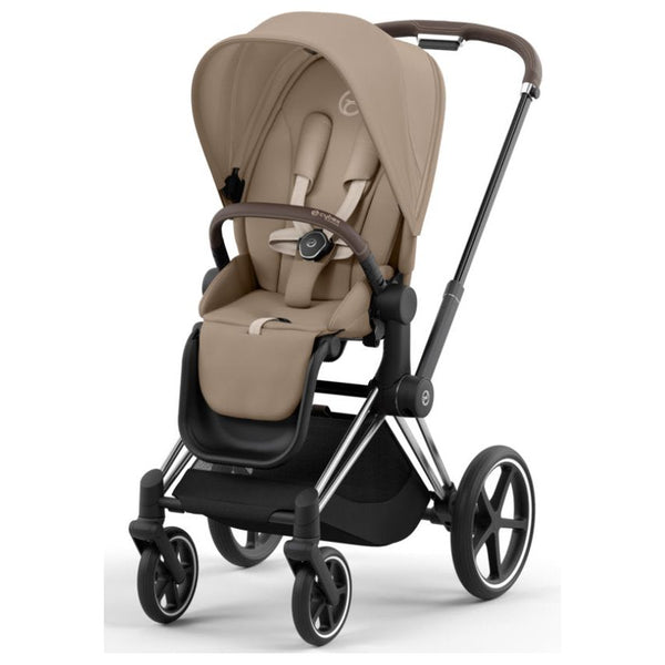 Cybex Priam Set Gestell (Chrome Brown) /Stoff (Cozy Beige)