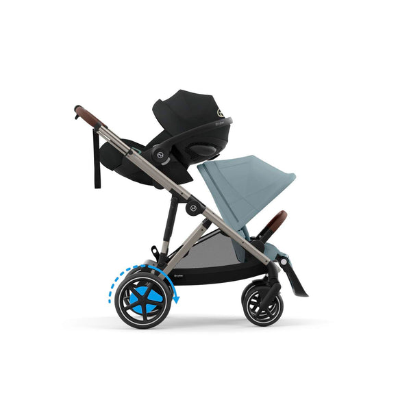 Cybex e-Gazelle S (Taupe Rahmen) Stormy Blue