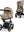 Cybex e-Priam Set Gestell (Chrome Black) /Stoff (Cozy Beige)