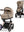 Cybex e-Priam Set Gestell (Rosegold) /Stoff (Cozy Beige)