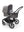 Bugaboo Fox 5 Gestell (Black) / Bezug (Grau Meliert) / Dach (Grau Meliert) 3in1 Set