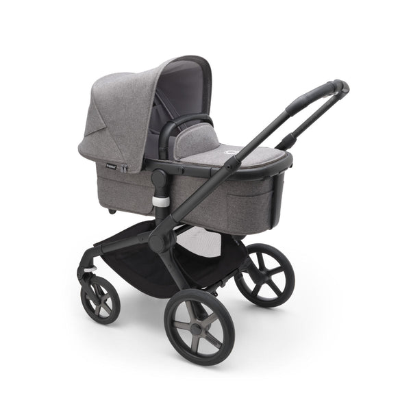 Bugaboo Fox 5 Gestell (Black) / Bezug (Grau Meliert) / Dach (Grau Meliert) 3in1 Set