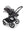 Bugaboo Fox 5 Gestell (Black) / Bezug (Grau Meliert) / Dach (Grau Meliert) 3in1 Set