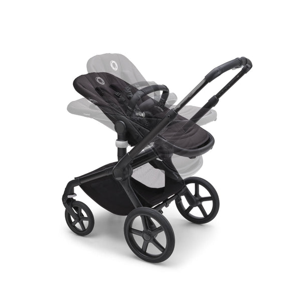 Bugaboo Fox 5 Gestell (Black) / Bezug (Grau Meliert) / Dach (Grau Meliert) 3in1 Set