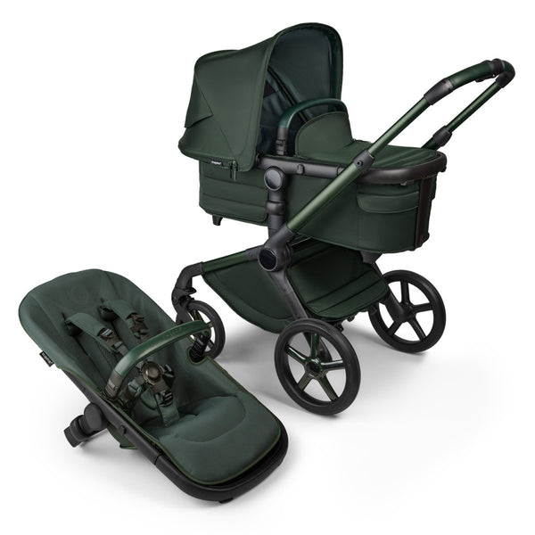 Bugaboo Fox 5 Gestell Noir Midnight Green Limited Edition XXL Bundle