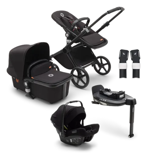 Bugaboo Fox Cub Gestell (Black) / Bezug (Black) / Dach (Black) 4in1 Set