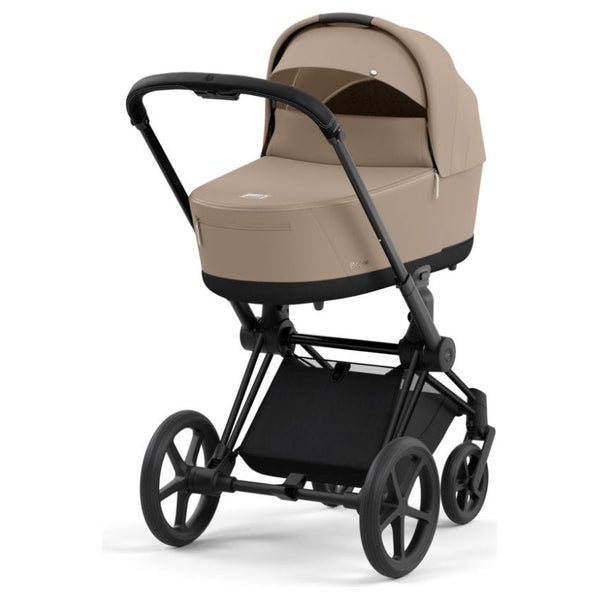 Cybex Priam Set Gestell (Matt Black) /Stoff (Cozy Beige)