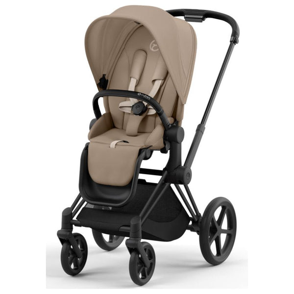 Cybex Priam Set Gestell (Matt Black) /Stoff (Cozy Beige)