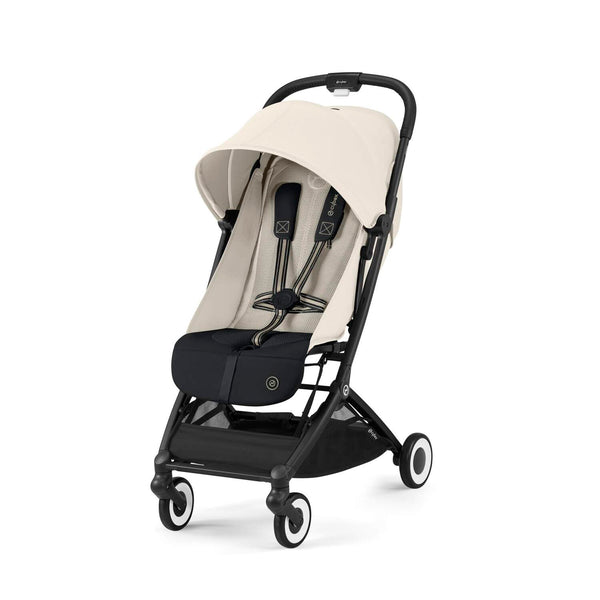 Cybex Orfeo Canvas White Gestell Schwarz