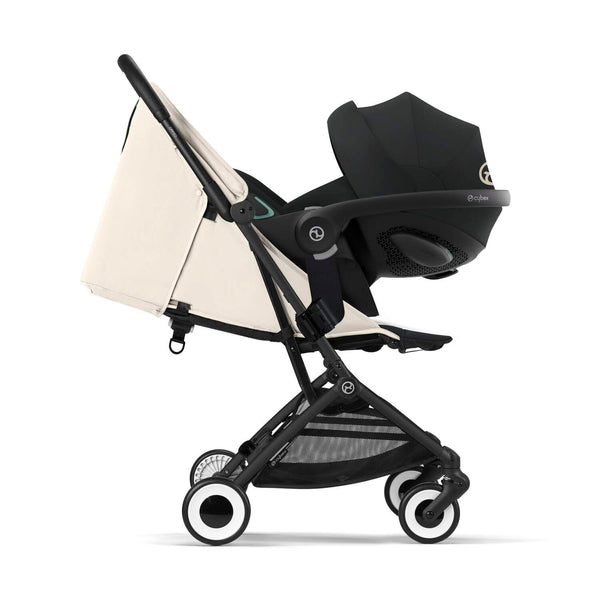 Cybex Orfeo Canvas White Gestell Schwarz