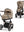 Cybex Priam Set Gestell (Rosegold) /Stoff (Cozy Beige)