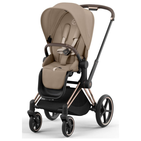 Cybex Priam Set Gestell (Rosegold) /Stoff (Cozy Beige)